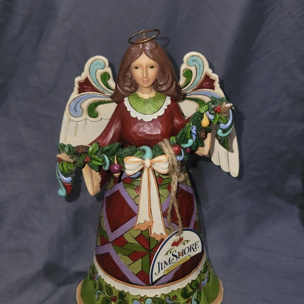 Jim Shore 2011 Glorious Garland Christmas Angel Figurine Heartwood #4023457